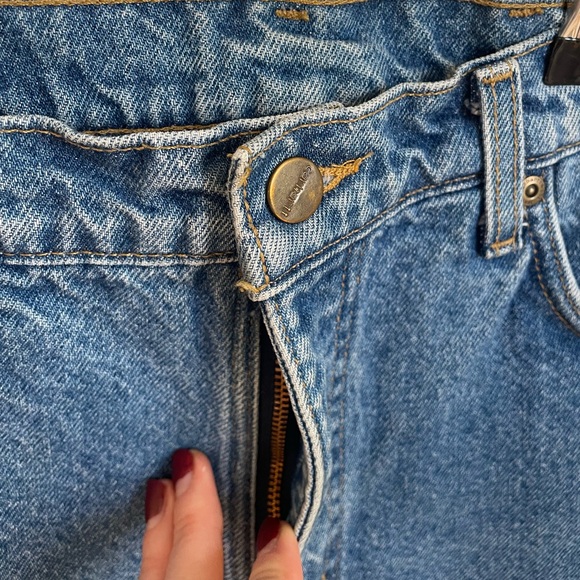 Vintage Carhartt Flannel Lined Blue Jeans Made in USA Women’s 31 x 31 - Picture 5 of 9